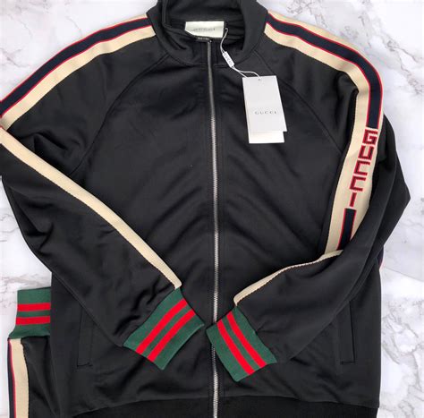 gucci tracksuit black and red|vintage gucci tracksuit.